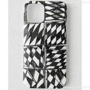NIB UO Black & White Scribble iPhone Cases
